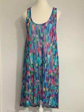 Profile By Gottex Multicolor Mosaic Midi Cover Up